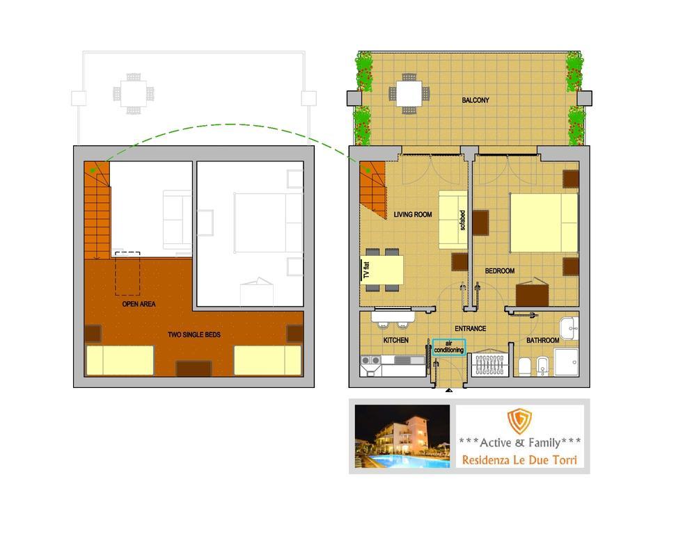 Residenza Le Due Torri Lejlighedshotel Riva del Garda Eksteriør billede